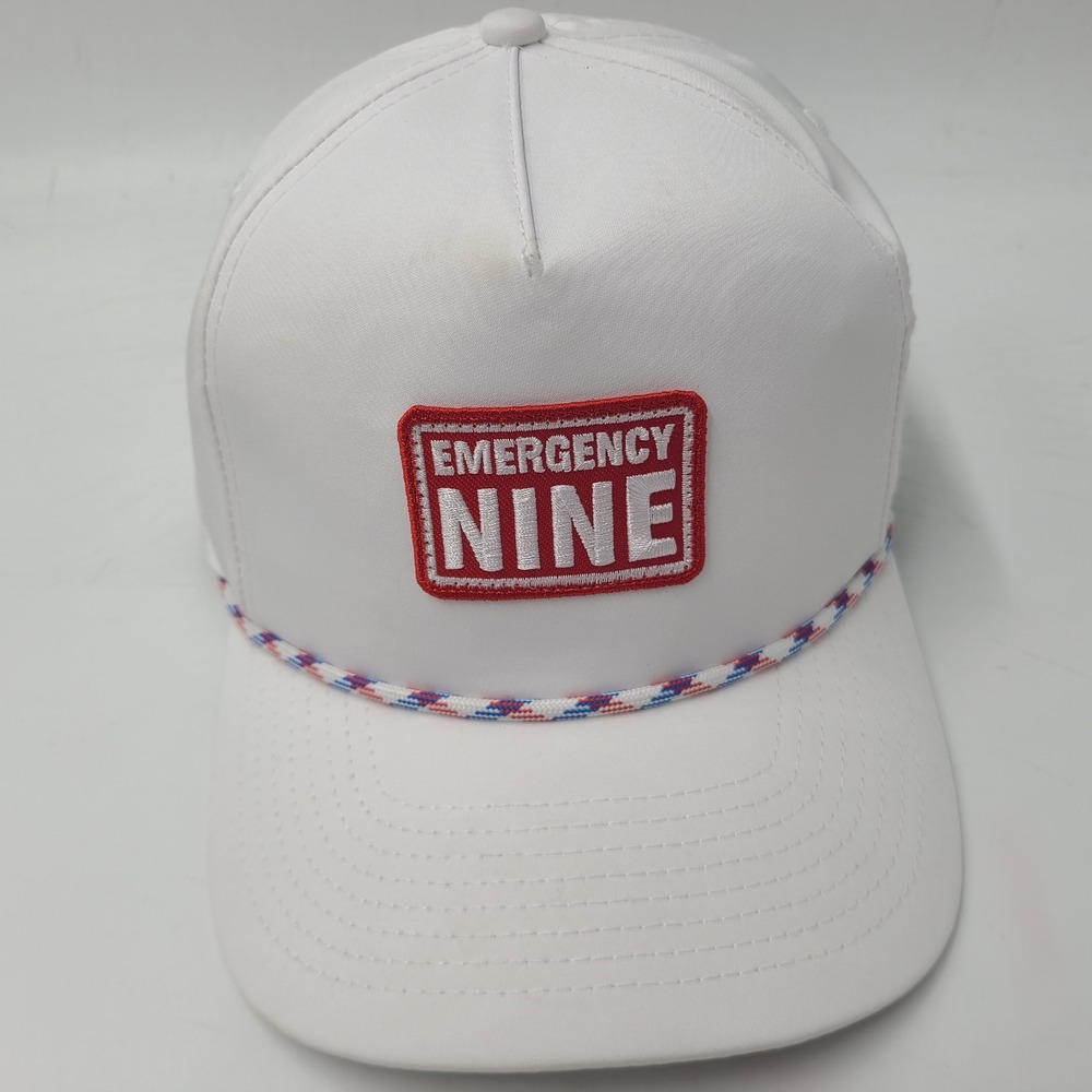 Emergency‎ Nine Hat Snapback Imperial White Red Rope Boozeberry 2022 Golf Men